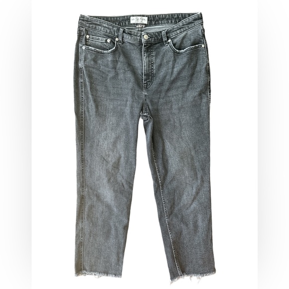 Free People Denim - FREE PEOPLE Black Crvy Curvy Straight Leg Jeans Size 32